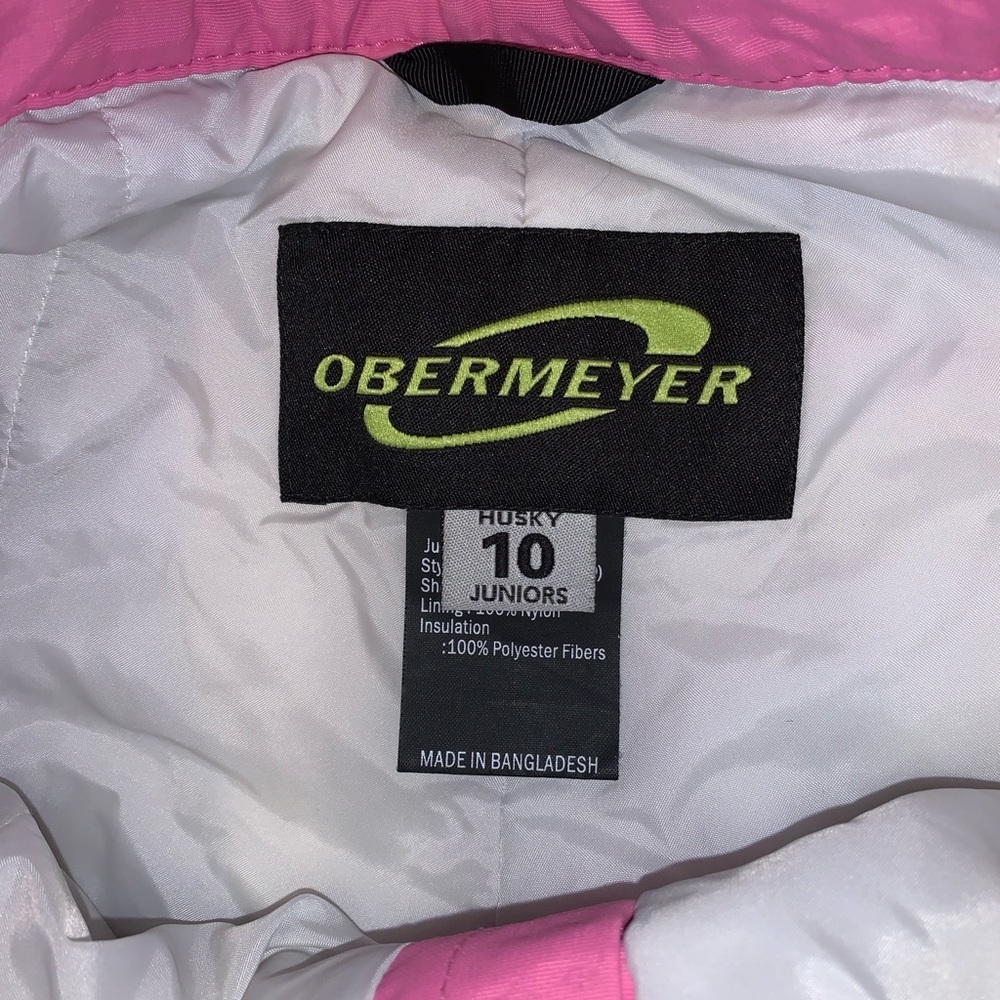 Obermeyer Pink Cargo snow Pants size 10 husky juniors snowboarding ski - Picture 6 of 6